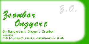 zsombor ongyert business card